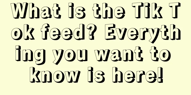 What is the Tik Tok feed? Everything you want to know is here!