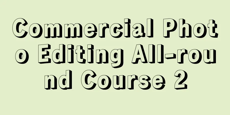 Commercial Photo Editing All-round Course 2