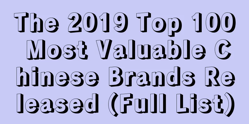 The 2019 Top 100 Most Valuable Chinese Brands Released (Full List)