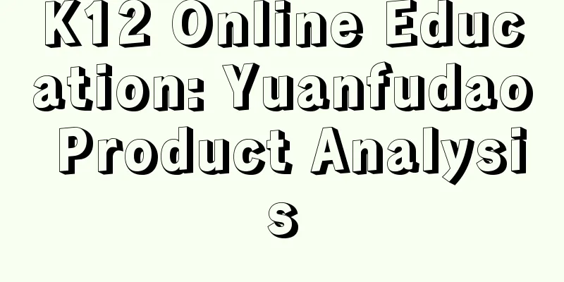 K12 Online Education: Yuanfudao Product Analysis