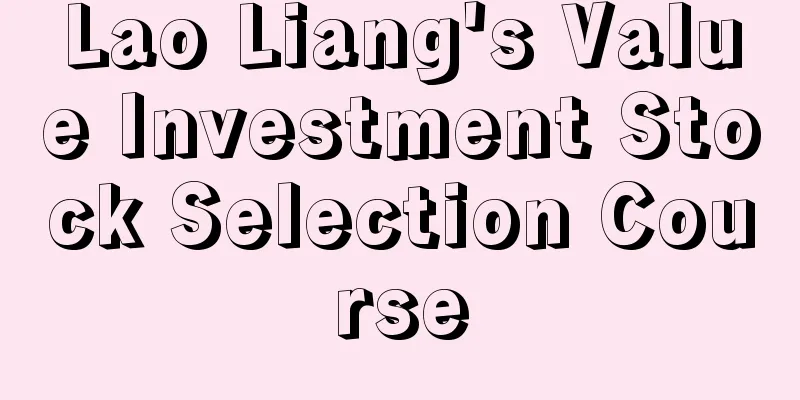 Lao Liang's Value Investment Stock Selection Course