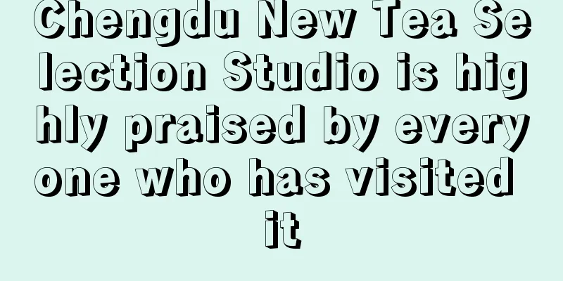 Chengdu New Tea Selection Studio is highly praised by everyone who has visited it