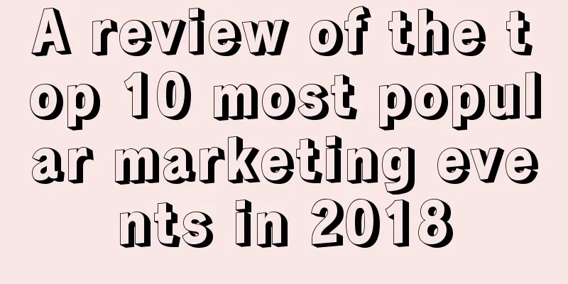 A review of the top 10 most popular marketing events in 2018