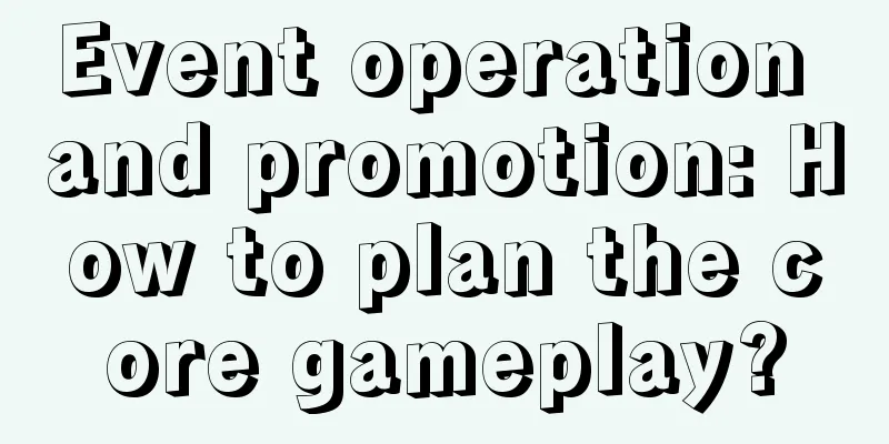 Event operation and promotion: How to plan the core gameplay?