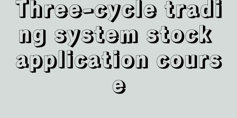 Three-cycle trading system stock application course