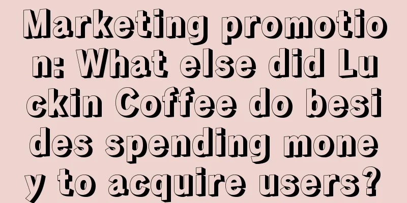 Marketing promotion: What else did Luckin Coffee do besides spending money to acquire users?