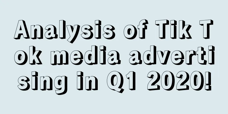 Analysis of Tik Tok media advertising in Q1 2020!