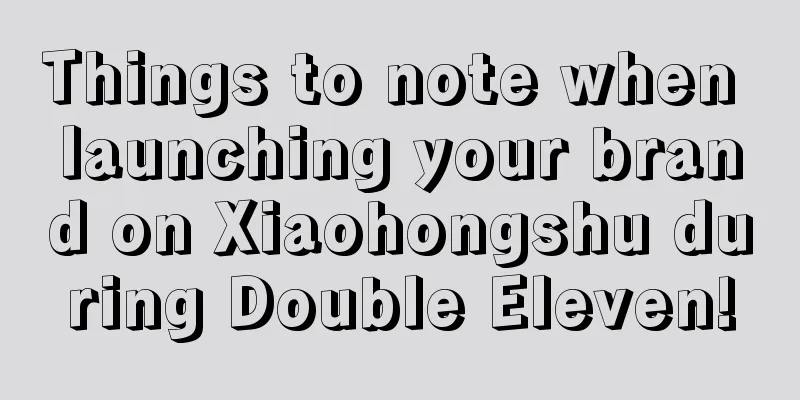 Things to note when launching your brand on Xiaohongshu during Double Eleven!