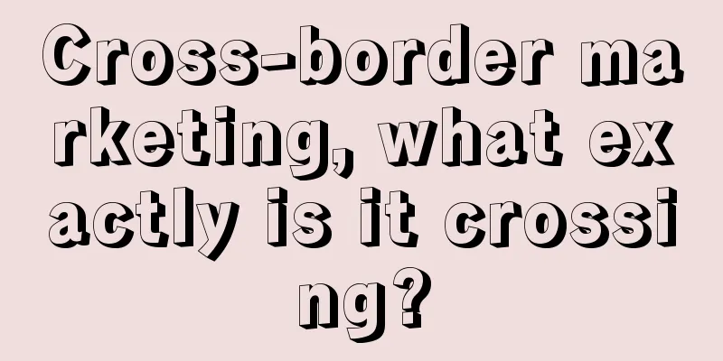 Cross-border marketing, what exactly is it crossing?