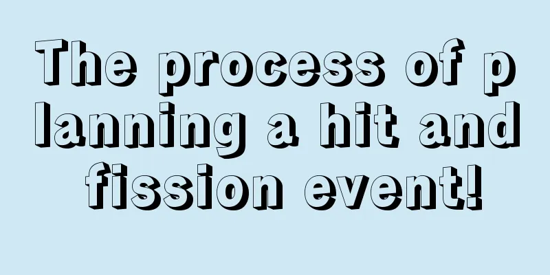 The process of planning a hit and fission event!