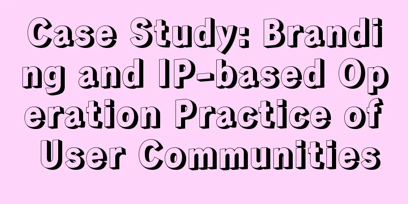 Case Study: Branding and IP-based Operation Practice of User Communities