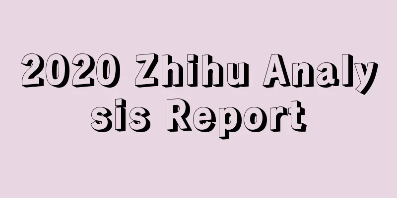 2020 Zhihu Analysis Report