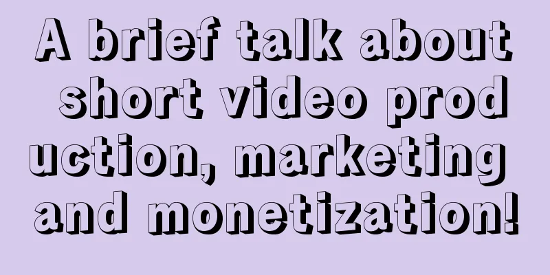 A brief talk about short video production, marketing and monetization!