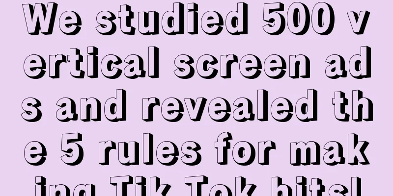 We studied 500 vertical screen ads and revealed the 5 rules for making Tik Tok hits!