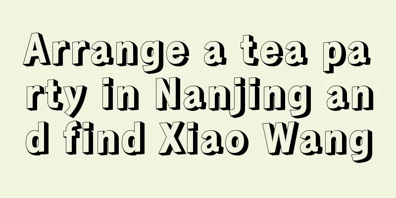 Arrange a tea party in Nanjing and find Xiao Wang