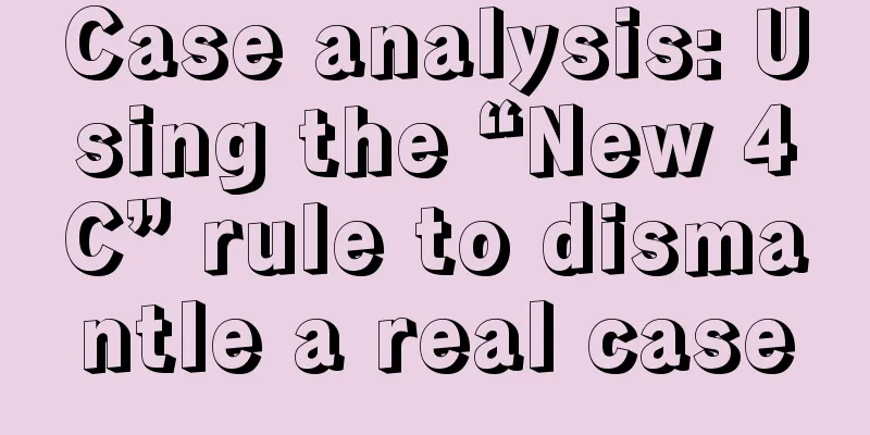 Case analysis: Using the “New 4C” rule to dismantle a real case