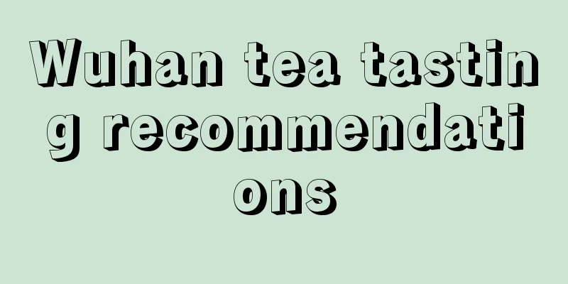 Wuhan tea tasting recommendations