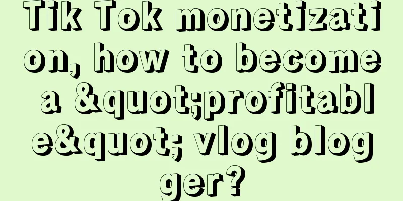 Tik Tok monetization, how to become a "profitable" vlog blogger?