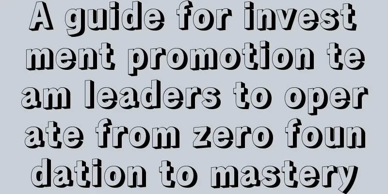 A guide for investment promotion team leaders to operate from zero foundation to mastery