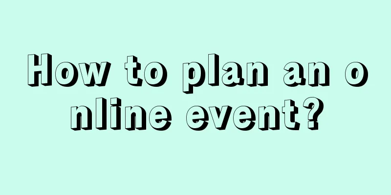 How to plan an online event?