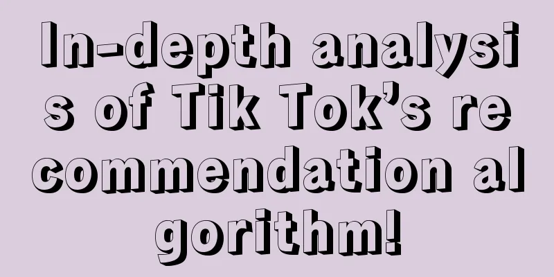 In-depth analysis of Tik Tok’s recommendation algorithm!