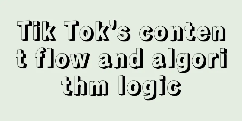 Tik Tok’s content flow and algorithm logic