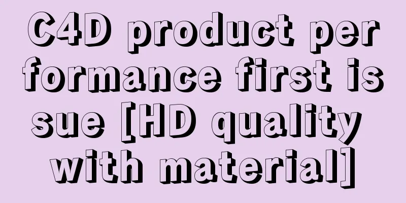 C4D product performance first issue [HD quality with material]