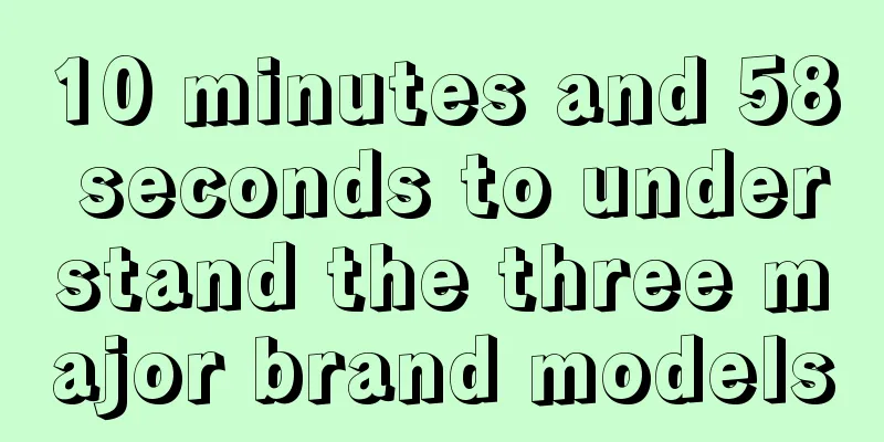 10 minutes and 58 seconds to understand the three major brand models