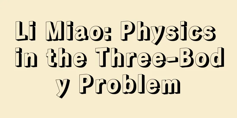 Li Miao: Physics in the Three-Body Problem