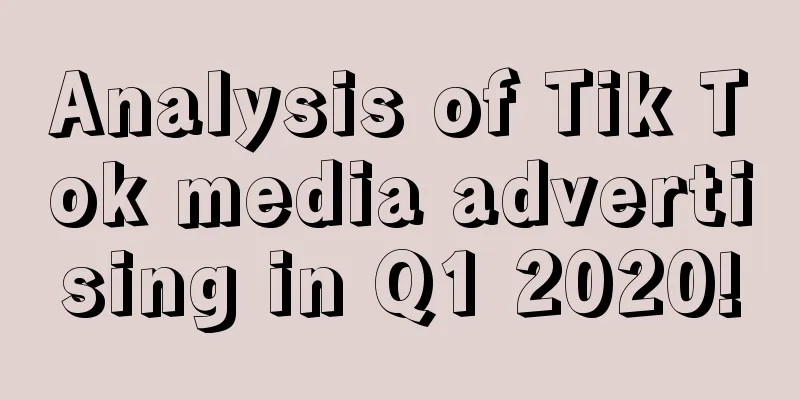 Analysis of Tik Tok media advertising in Q1 2020!