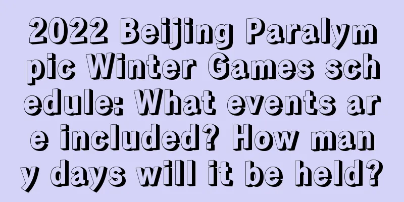 2022 Beijing Paralympic Winter Games schedule: What events are included? How many days will it be held?