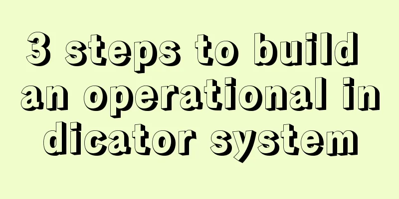 3 steps to build an operational indicator system