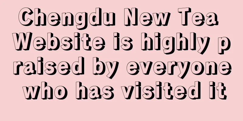 Chengdu New Tea Website is highly praised by everyone who has visited it