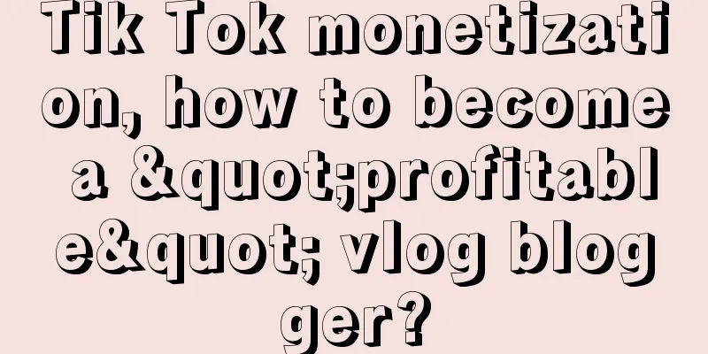 Tik Tok monetization, how to become a "profitable" vlog blogger?