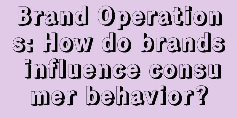 Brand Operations: How do brands influence consumer behavior?