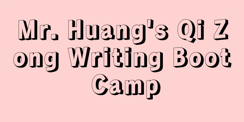 Mr. Huang's Qi Zong Writing Boot Camp