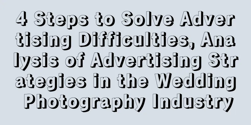 4 Steps to Solve Advertising Difficulties, Analysis of Advertising Strategies in the Wedding Photography Industry