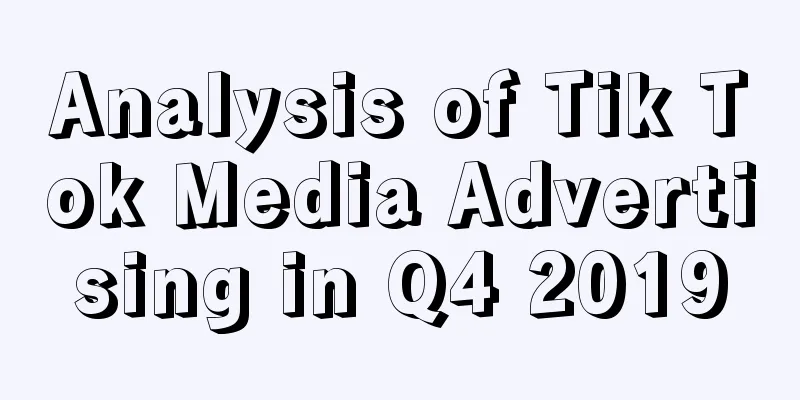 Analysis of Tik Tok Media Advertising in Q4 2019