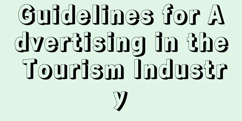 Guidelines for Advertising in the Tourism Industry