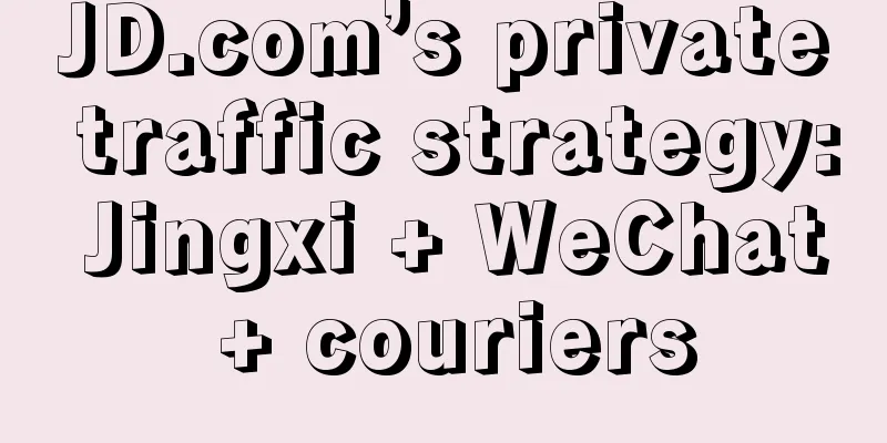 JD.com’s private traffic strategy: Jingxi + WeChat + couriers