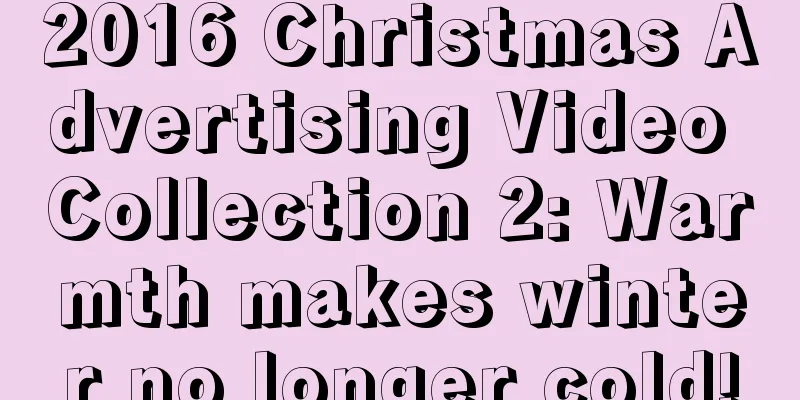 2016 Christmas Advertising Video Collection 2: Warmth makes winter no longer cold!