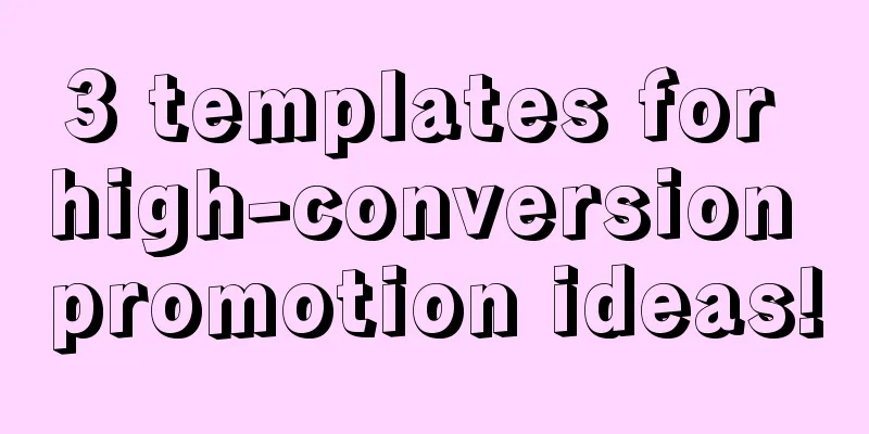 3 templates for high-conversion promotion ideas!