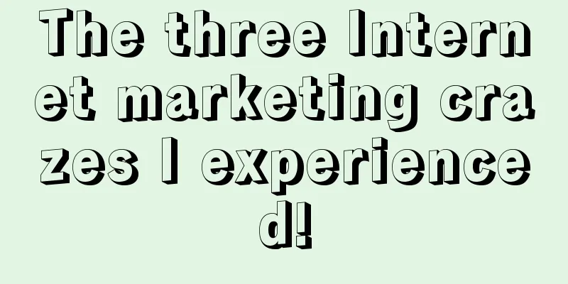 The three Internet marketing crazes I experienced!