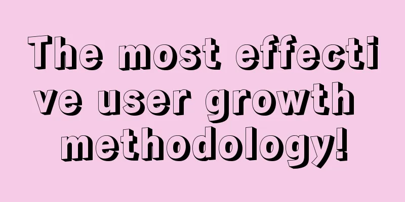 The most effective user growth methodology!