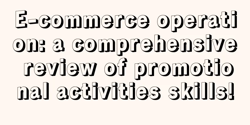 E-commerce operation: a comprehensive review of promotional activities skills!