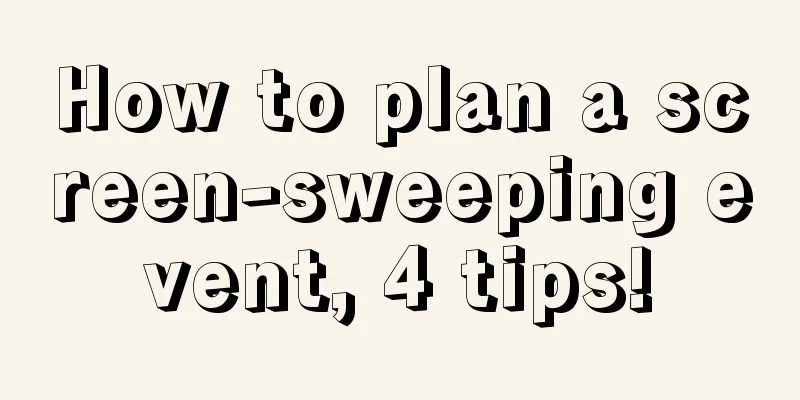 How to plan a screen-sweeping event, 4 tips!