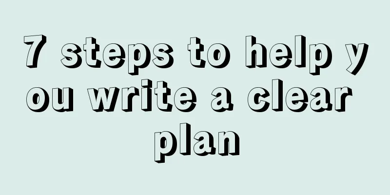 7 steps to help you write a clear plan