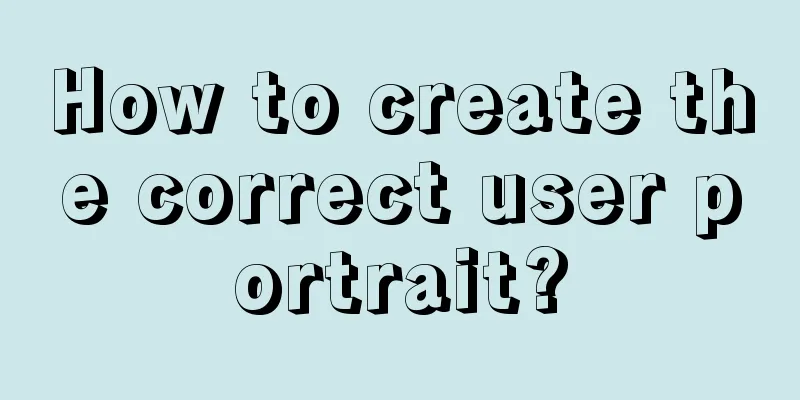 How to create the correct user portrait?