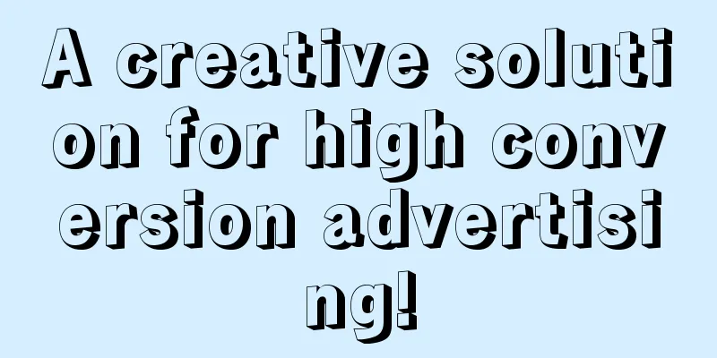 A creative solution for high conversion advertising!