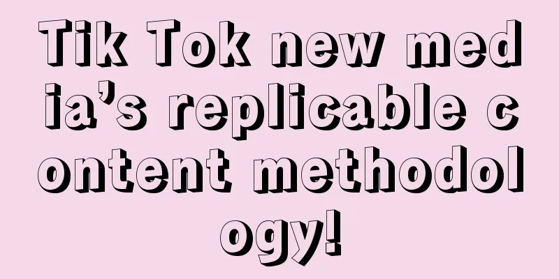 Tik Tok new media’s replicable content methodology!